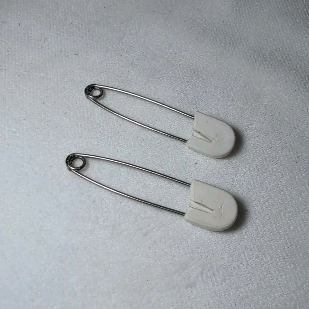 Set Of 2 Vintage Cloth Diaper Pins